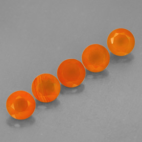 Pedras preciosas de cornalina laranja natural de  ct, transparente, transparente/translúcido