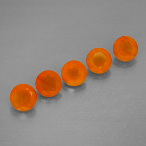 Pedras preciosas de cornalina laranja natural de  ct, transparente, transparente/translúcido