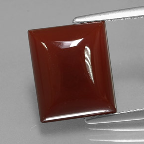 Cornalina laranja natural 5,78ct, baguete, translúcido