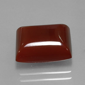 Cornalina laranja natural 5,78ct, baguete, translúcido