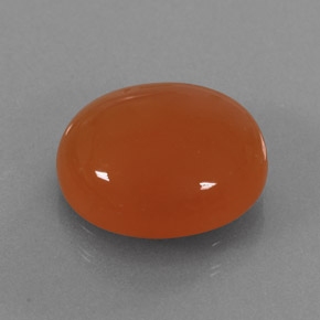 Cornalina laranja natural 3,65ct, transparente, transparente/translúcido