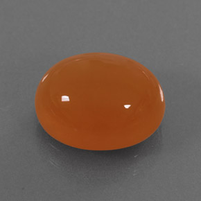 Cornalina laranja natural 3,91ct, transparente, transparente/translúcido