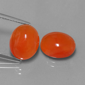 Pedras preciosas de cornalina laranja natural de  ct, transparente, transparente/translúcido