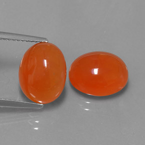 Pedras preciosas de cornalina laranja natural de  ct, transparente, transparente/translúcido