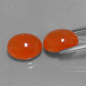 Pedras preciosas de cornalina laranja natural de  ct, transparente, transparente/translúcido