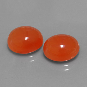 Pedras preciosas de cornalina laranja natural de  ct, transparente, transparente/translúcido