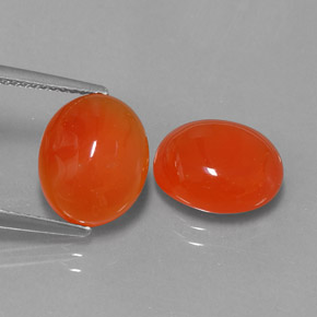 Pedras preciosas de cornalina laranja natural de  ct, transparente, transparente/translúcido