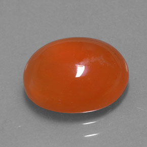 Cornalina laranja natural 3,51ct, transparente, transparente/translúcido