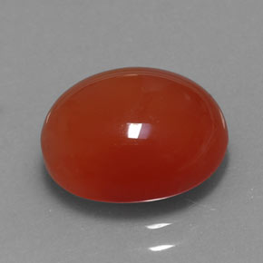 Cornalina laranja natural 3,67ct, transparente, transparente/translúcido