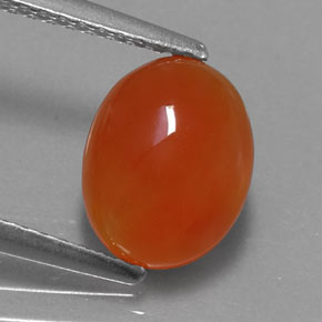 Cornalina laranja natural 1,84ct, transparente, transparente/translúcido