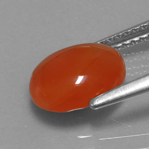 Cornalina laranja natural 1,84ct, transparente, transparente/translúcido