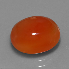 Cornalina laranja natural 4,11ct, transparente, transparente/translúcido