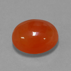 Cornalina laranja natural 3,80ct, transparente, transparente/translúcido