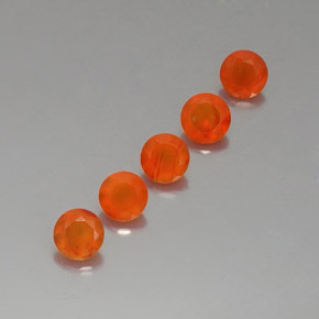 Pedras preciosas de cornalina laranja natural de  ct, transparente, transparente/translúcido