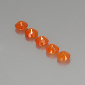 Pedras preciosas de cornalina laranja natural de  ct, transparente, transparente/translúcido