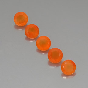 Pedras preciosas de cornalina laranja natural de  ct, transparente, transparente/translúcido