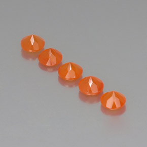Pedras preciosas de cornalina laranja natural de  ct, transparente, transparente/translúcido
