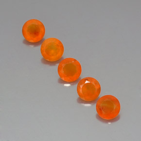 Pedras preciosas de cornalina laranja natural de  ct, transparente, transparente/translúcido