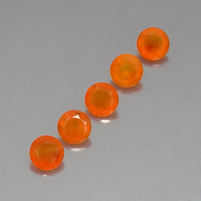 Pedras preciosas de cornalina laranja natural de  ct, transparente, transparente/translúcido
