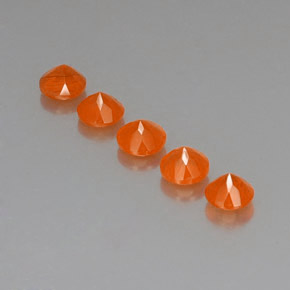 Pedras preciosas de cornalina laranja natural de  ct, transparente, transparente/translúcido