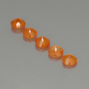 Pedras preciosas de cornalina laranja natural de  ct, transparente, transparente/translúcido