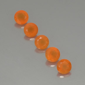 Pedras preciosas de cornalina laranja natural de  ct, transparente, transparente/translúcido