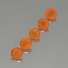 Pedras preciosas de cornalina laranja natural de  ct, transparente, transparente/translúcido