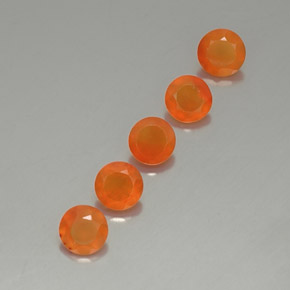 Pedras preciosas de cornalina laranja natural de  ct, transparente, transparente/translúcido