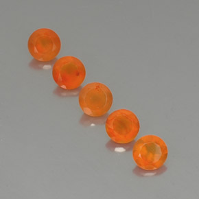 Pedras preciosas de cornalina laranja natural de  ct, transparente, transparente/translúcido