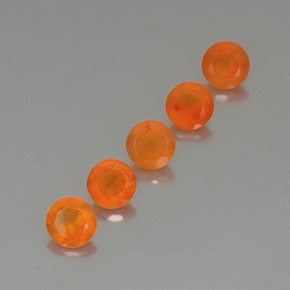 Pedras preciosas de cornalina laranja natural de  ct, transparente, transparente/translúcido
