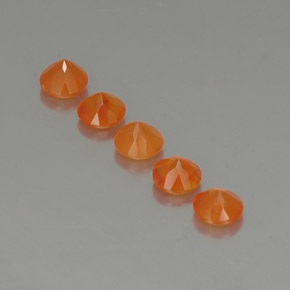 Pedras preciosas de cornalina laranja natural de  ct, transparente, transparente/translúcido