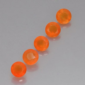 Pedras preciosas de cornalina laranja natural de  ct, transparente, transparente/translúcido