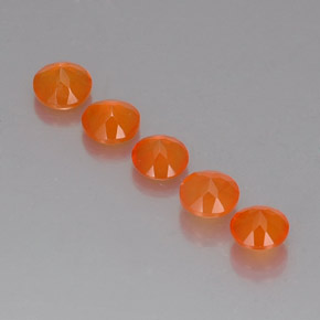 Pedras preciosas de cornalina laranja natural de  ct, transparente, transparente/translúcido