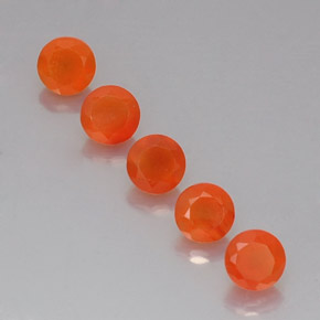 Pedras preciosas de cornalina laranja natural de  ct, transparente, transparente/translúcido