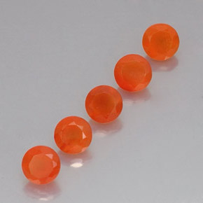 Pedras preciosas de cornalina laranja natural de  ct, transparente, transparente/translúcido