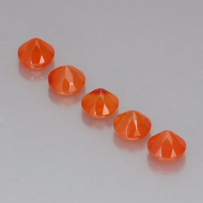 Pedras preciosas de cornalina laranja natural de  ct, transparente, transparente/translúcido