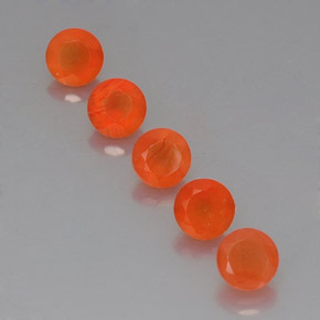 Pedras preciosas de cornalina laranja natural de  ct, transparente, transparente/translúcido
