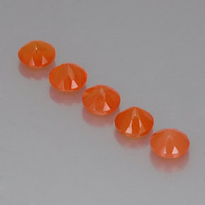 Pedras preciosas de cornalina laranja natural de  ct, transparente, transparente/translúcido