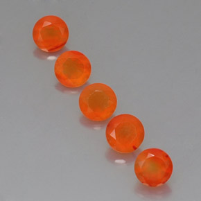 Pedras preciosas de cornalina laranja natural de  ct, transparente, transparente/translúcido
