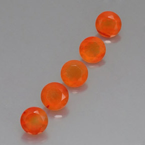 Pedras preciosas de cornalina laranja natural de  ct, transparente, transparente/translúcido