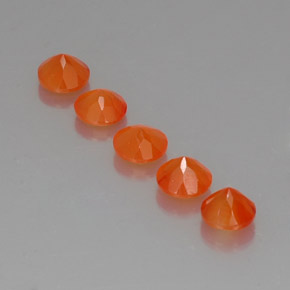 Pedras preciosas de cornalina laranja natural de  ct, transparente, transparente/translúcido