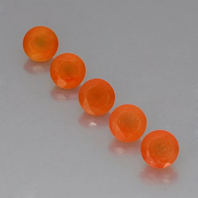 Pedras preciosas de cornalina laranja natural de  ct, transparente, transparente/translúcido