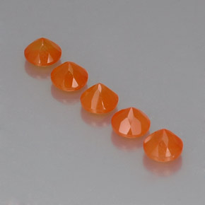 Pedras preciosas de cornalina laranja natural de  ct, transparente, transparente/translúcido