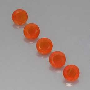 Pedras preciosas de cornalina laranja natural de  ct, transparente, transparente/translúcido