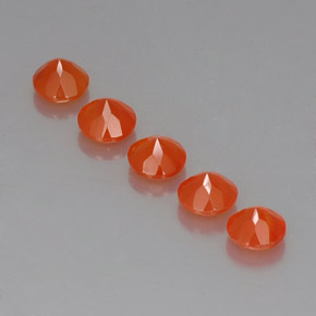 Pedras preciosas de cornalina laranja natural de  ct, transparente, transparente/translúcido
