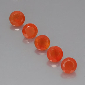 Pedras preciosas de cornalina laranja natural de  ct, transparente, transparente/translúcido