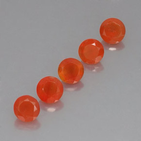 Pedras preciosas de cornalina laranja natural de  ct, transparente, transparente/translúcido