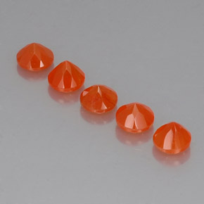 Pedras preciosas de cornalina laranja natural de  ct, transparente, transparente/translúcido