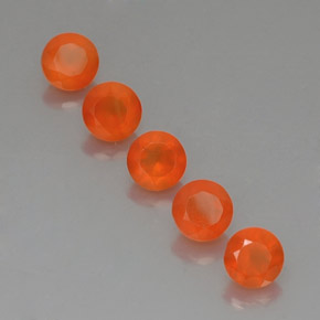 Pedras preciosas de cornalina laranja natural de  ct, transparente, transparente/translúcido