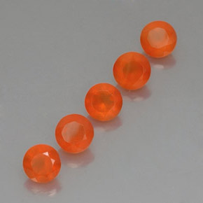 Pedras preciosas de cornalina laranja natural de  ct, transparente, transparente/translúcido